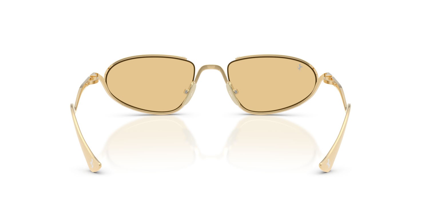 Occhiali da sole Ferrari FH 1022T (316/8) colore oro forma ovale lenti giallo chiaro