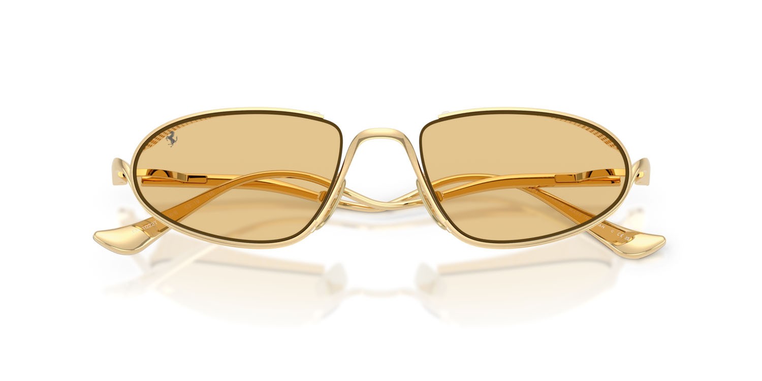 Occhiali da sole Ferrari FH 1022T (316/8) colore oro forma ovale lenti giallo chiaro