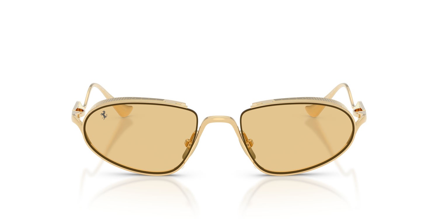 Occhiali da sole Ferrari FH 1022T (316/8) colore oro forma ovale lenti giallo chiaro