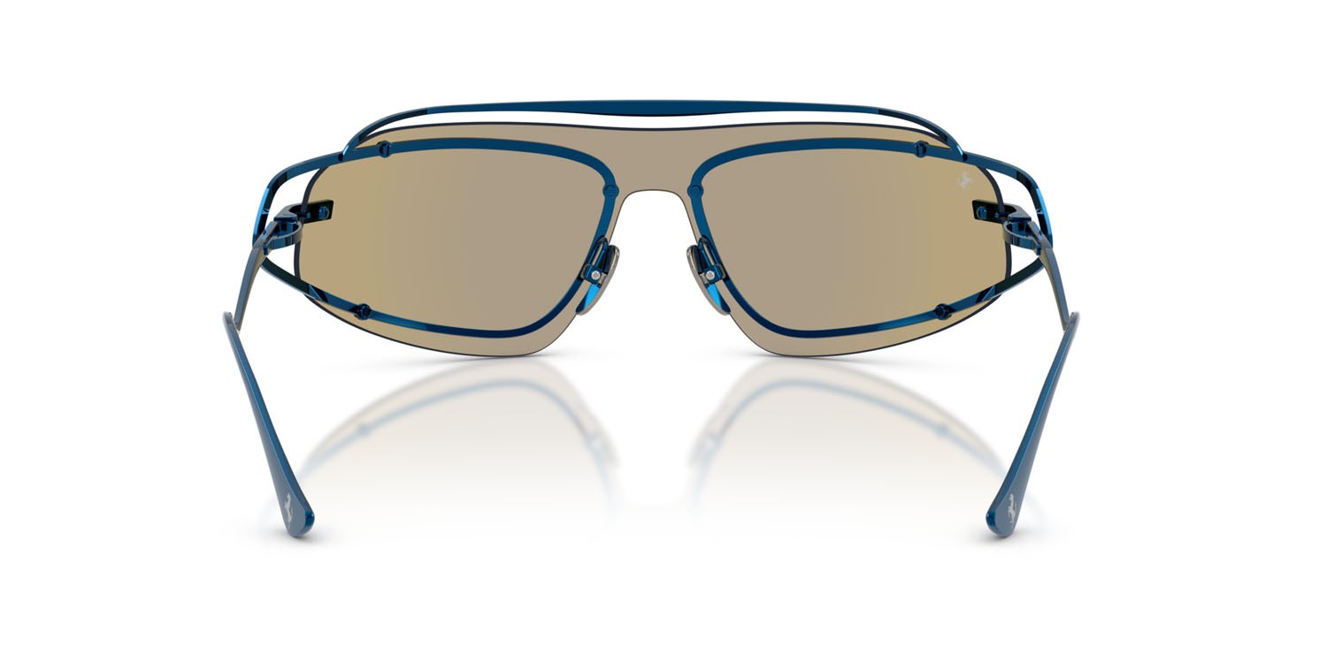 Occhiali da sole Ferrari FH 1023T (309/55) colore blu forma rettangolare lenti blu a specchio