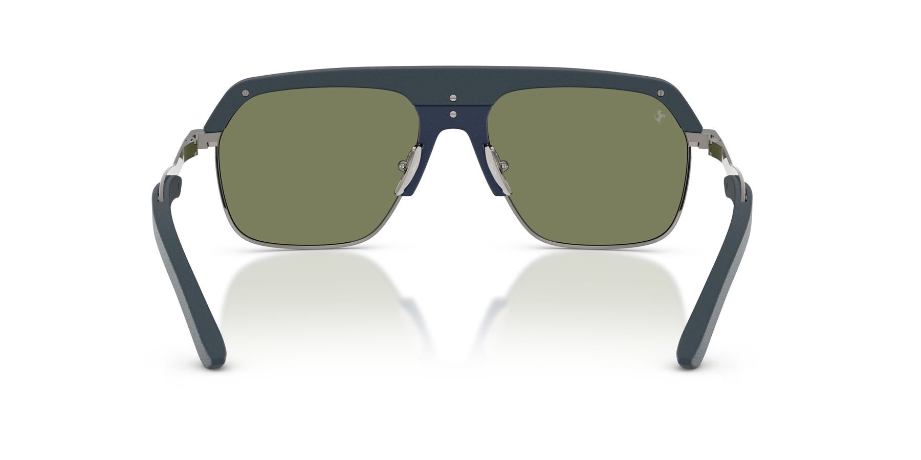 Occhiali da sole Ferrari FH 1026Q (104/5C) colore blu forma quadrato lenti specchiata grigia