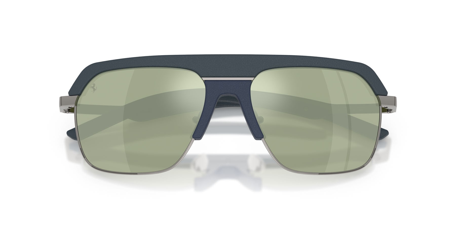 Occhiali da sole Ferrari FH 1026Q (104/5C) colore blu forma quadrato lenti specchiata grigia