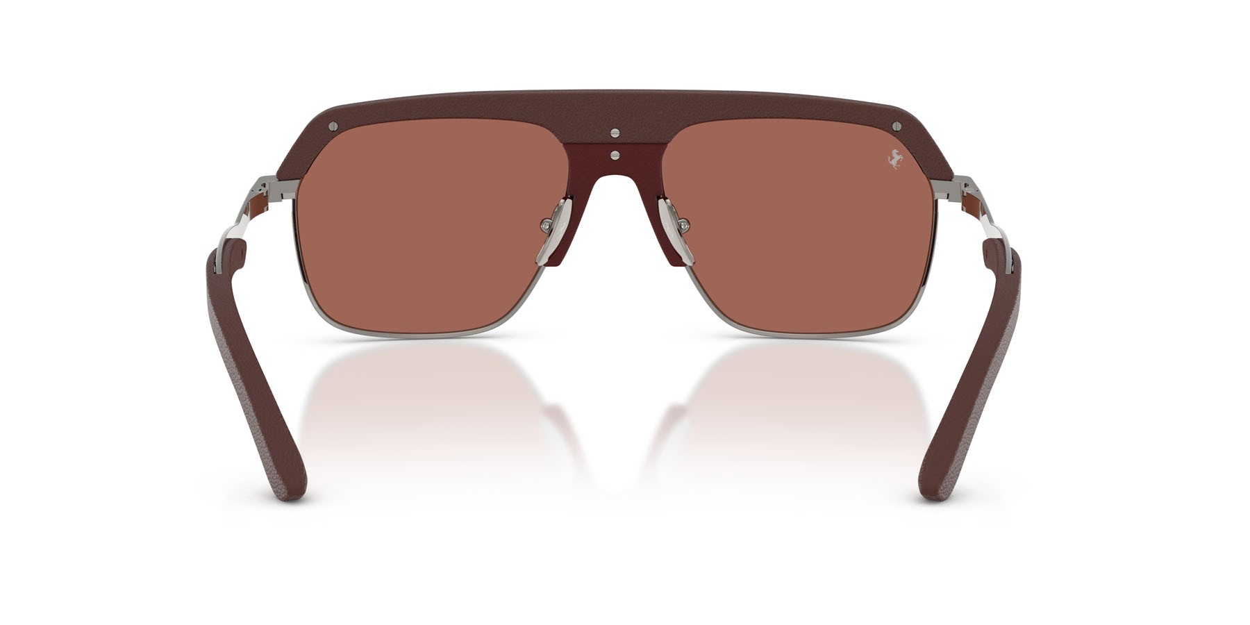 Occhiali da sole Ferrari FH 1026Q (104/H2) colore bordeaux forma quadrato lenti marrone