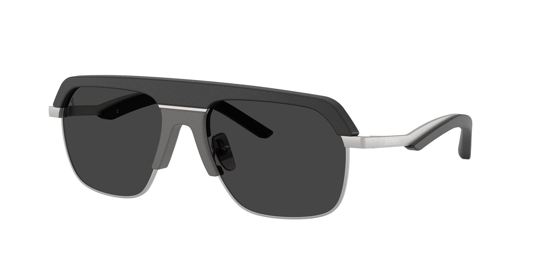 Occhiali da sole Ferrari FH 1026Q (135/48) colore nero forma quadrato lenti polar grigio scuro