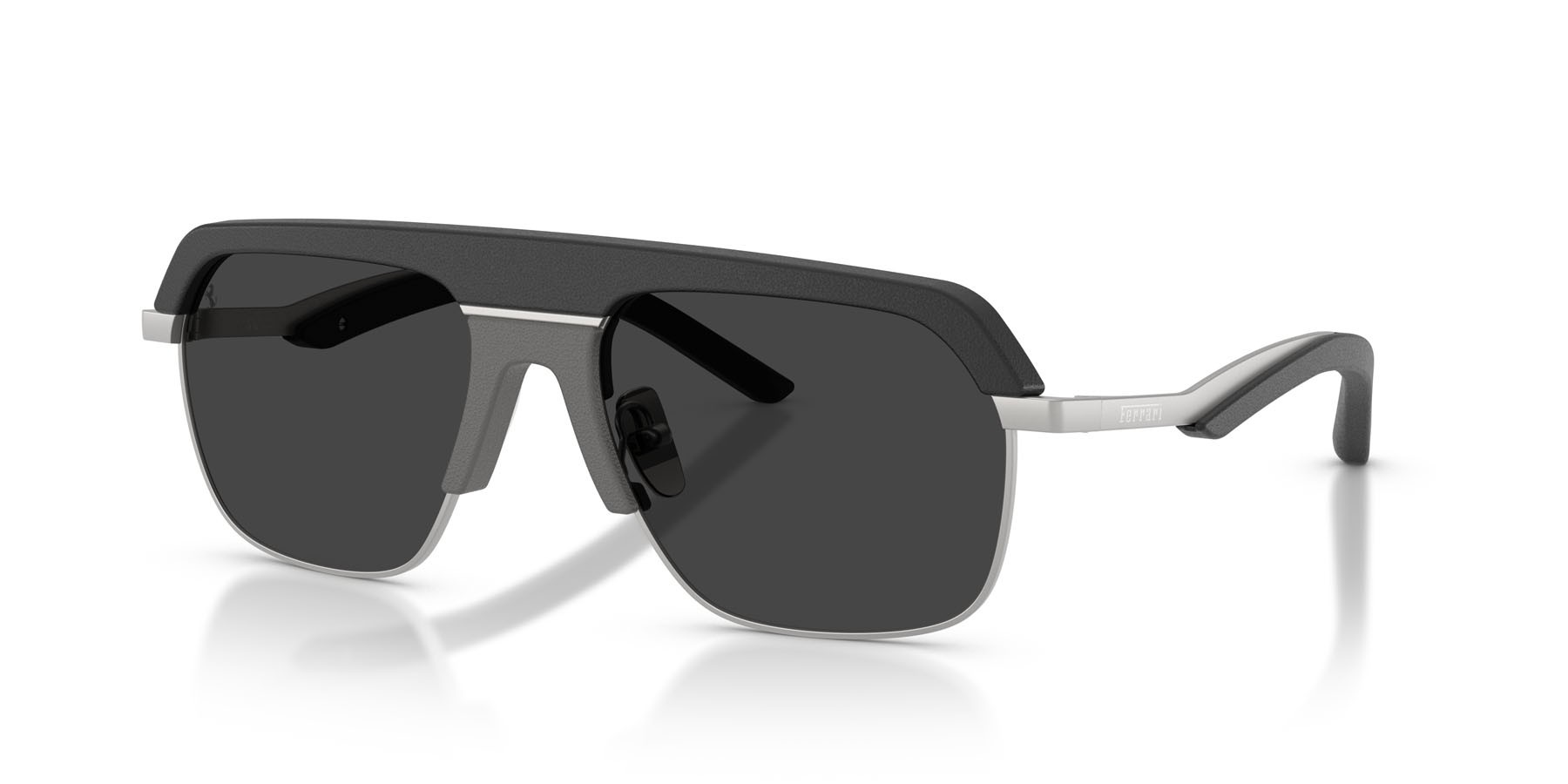 Occhiali da sole Ferrari FH 1026Q (135/48) colore nero forma quadrato lenti polar grigio scuro