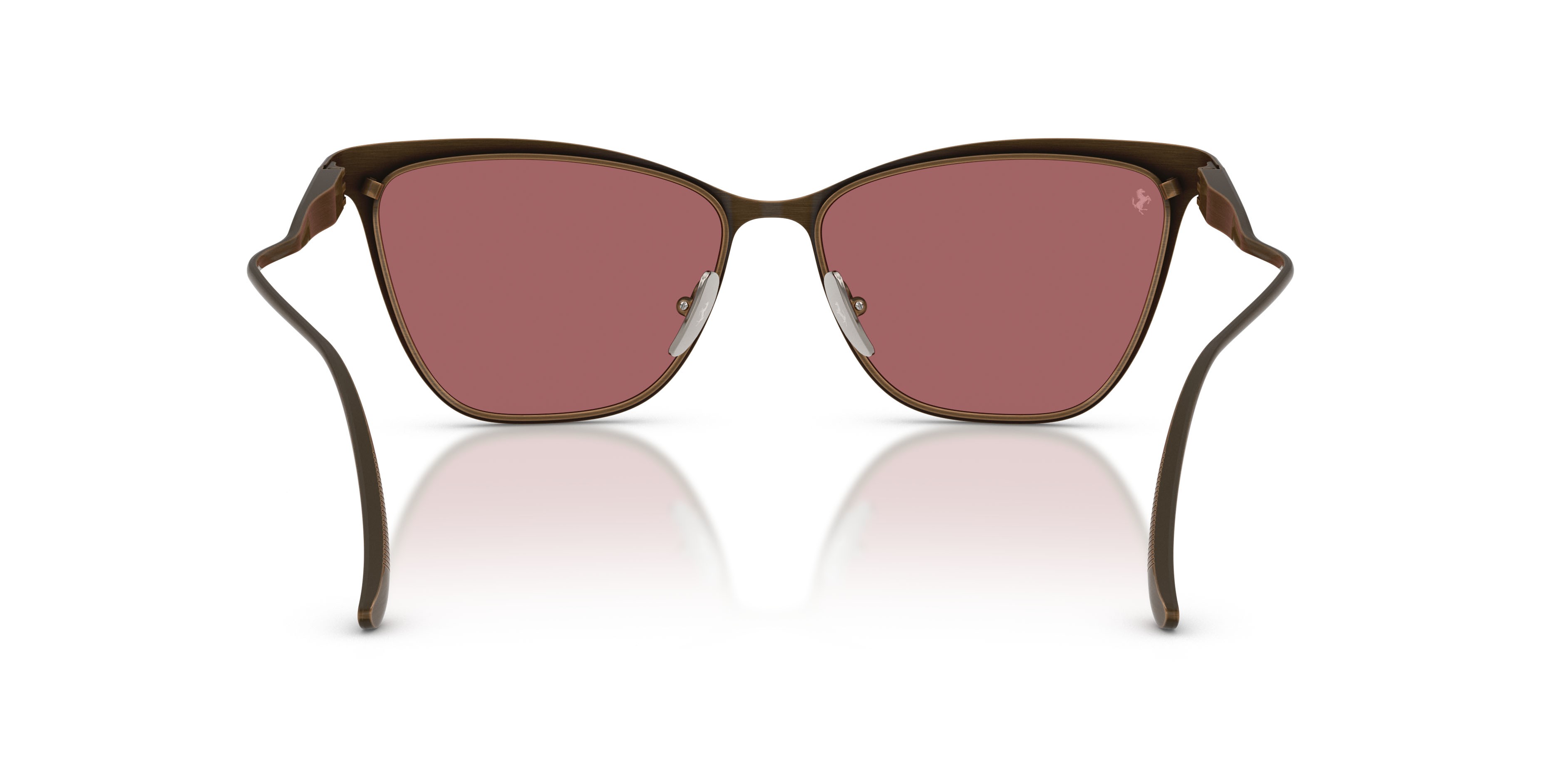 Occhiali da sole Ferrari FH 1031 (140/AF) colore grey/brown forma cat eye lenti rosso