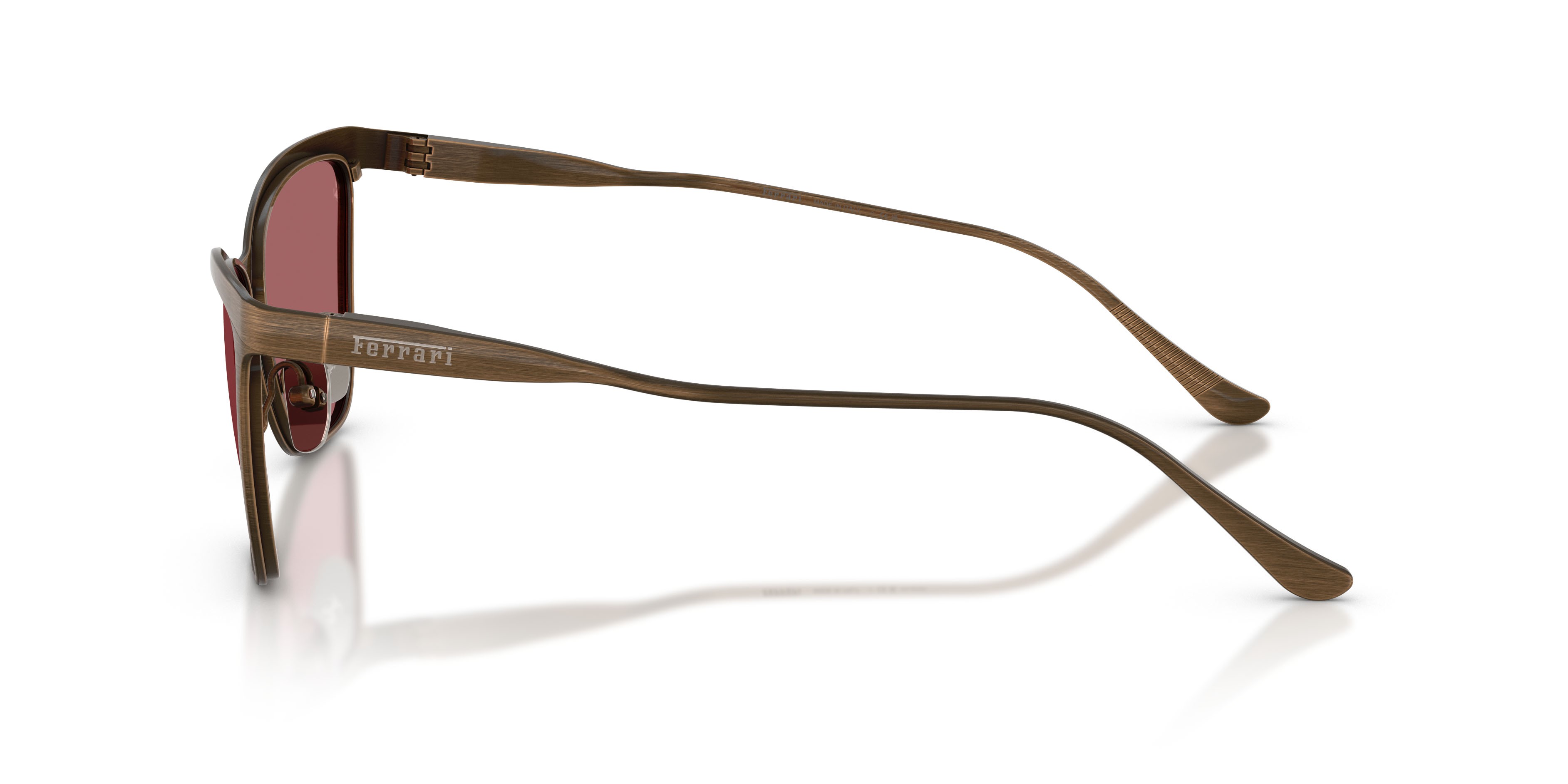 Occhiali da sole Ferrari FH 1031 (140/AF) colore grey/brown forma cat eye lenti rosso