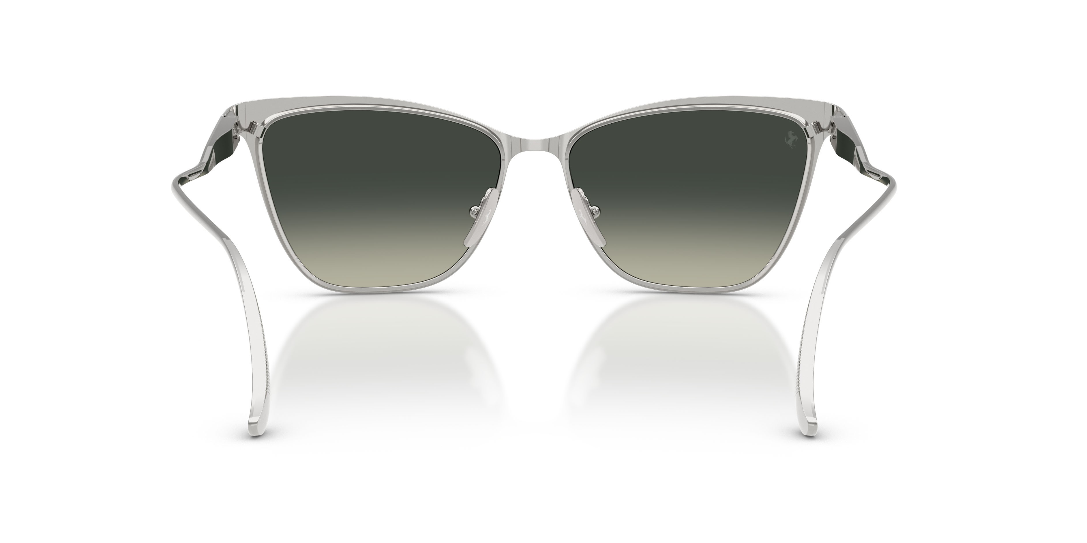 Occhiali da sole Ferrari FH 1031 (143/SG) colore argento opaco forma cat eye lenti grigio