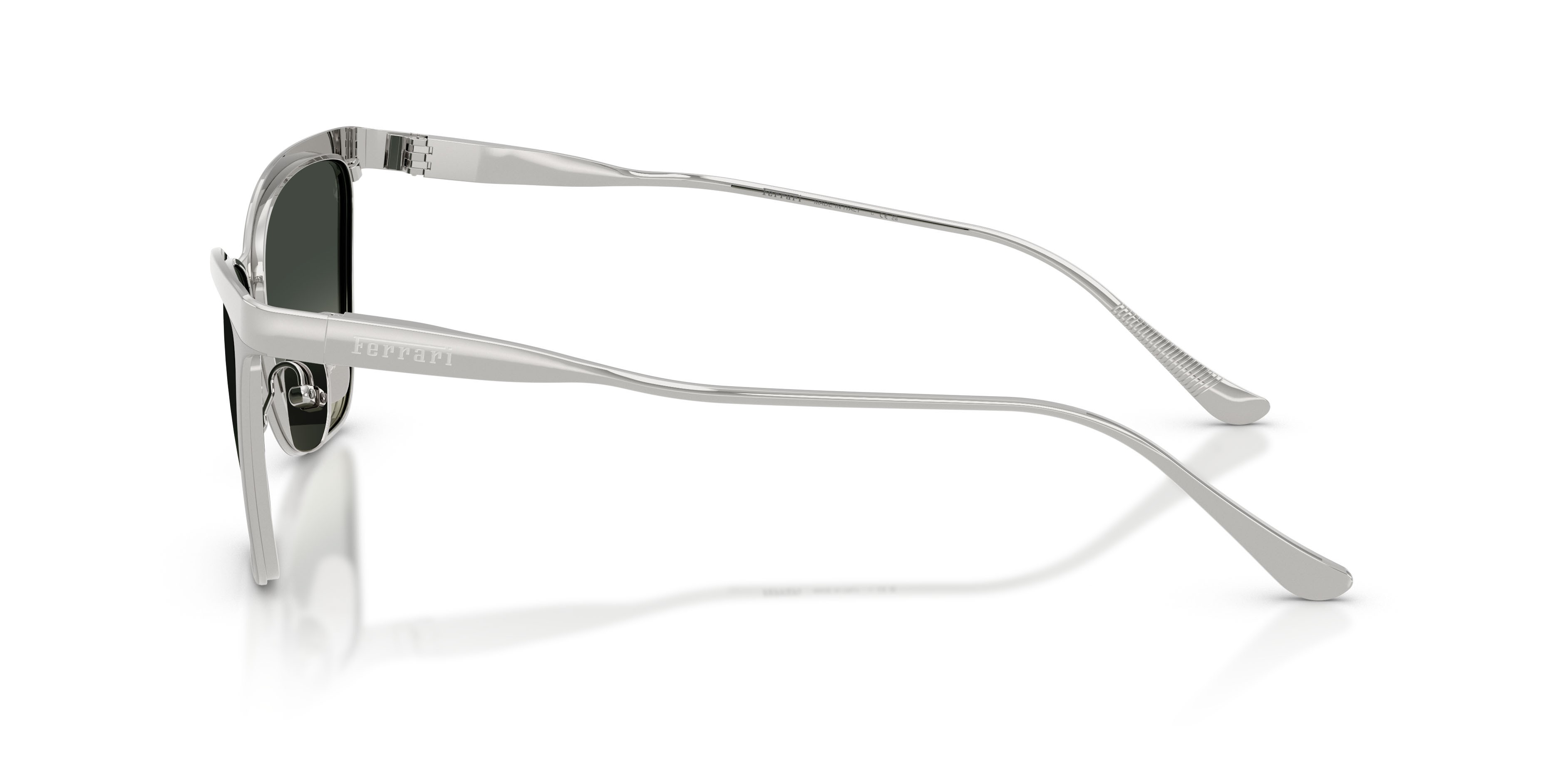 Occhiali da sole Ferrari FH 1031 (143/SG) colore argento opaco forma cat eye lenti grigio