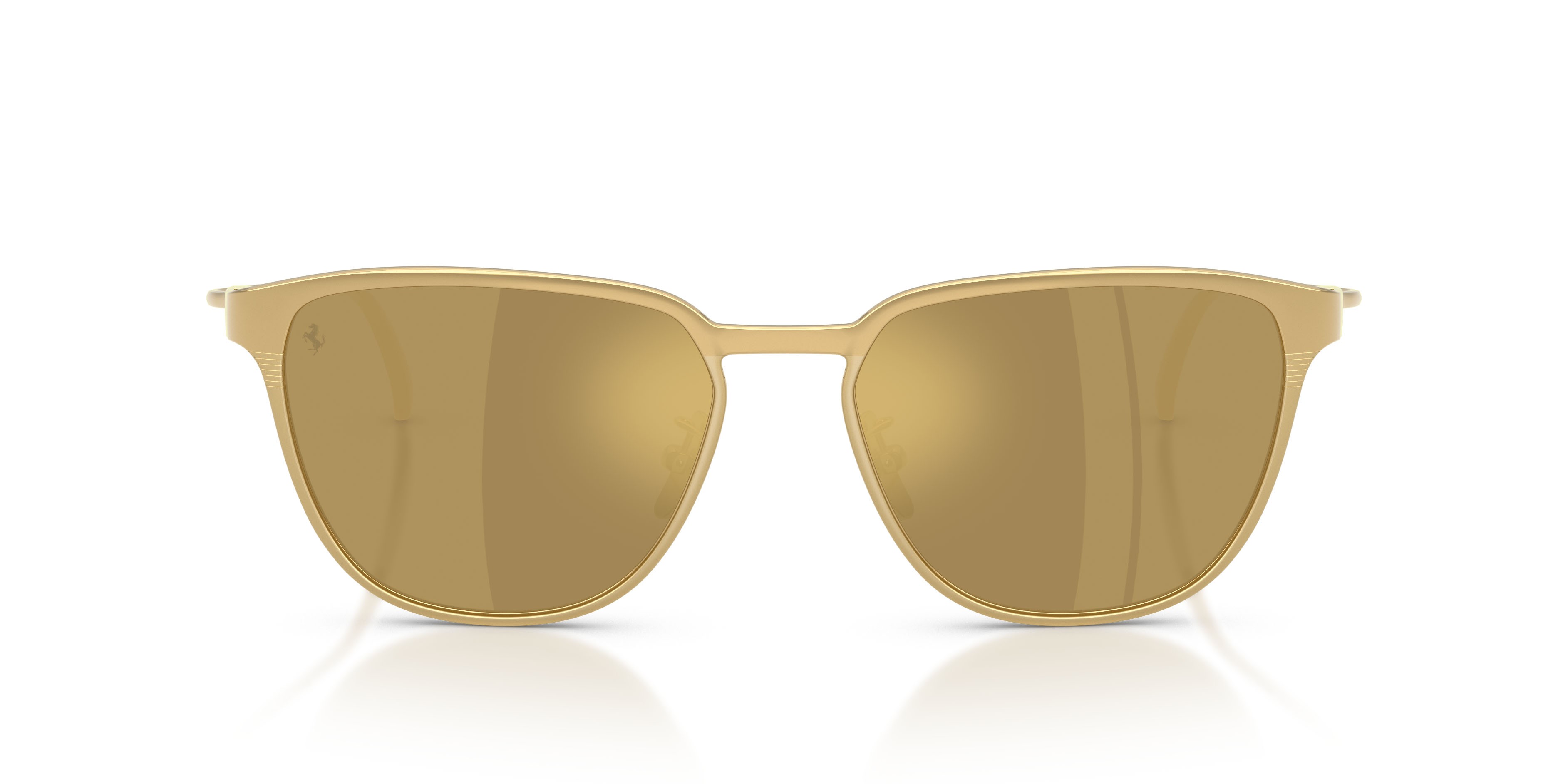 Occhiali da sole Ferrari FH 1032D (146/AM) colore oro opaco forma quadrato lenti oro a specchio