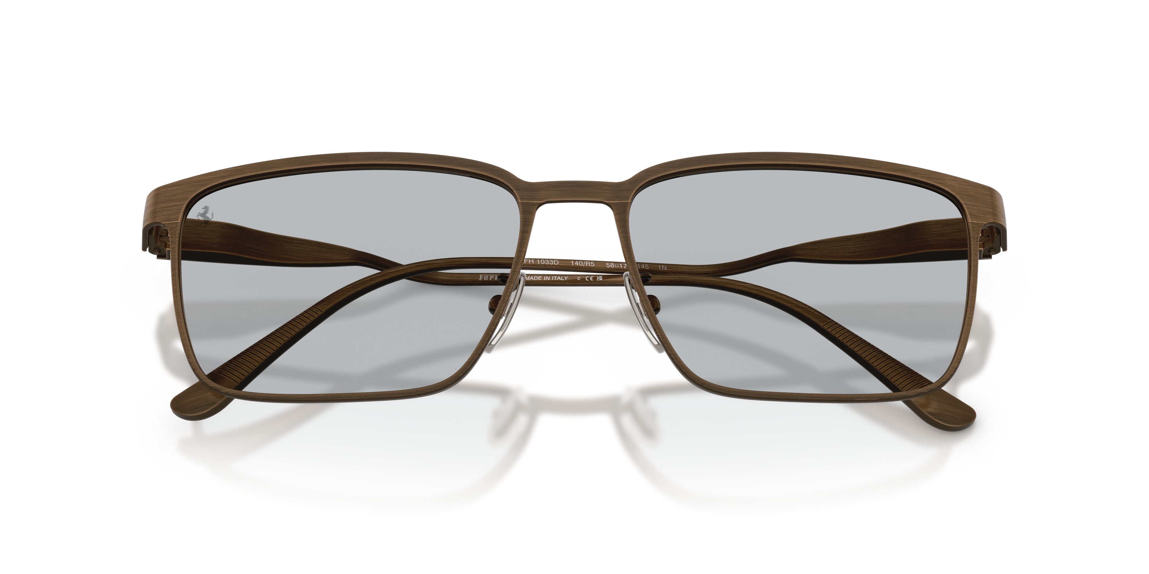 Occhiali da sole Ferrari FH 1033D (140/R5) colore grey/brown forma quadrato lenti grigio/cristallo