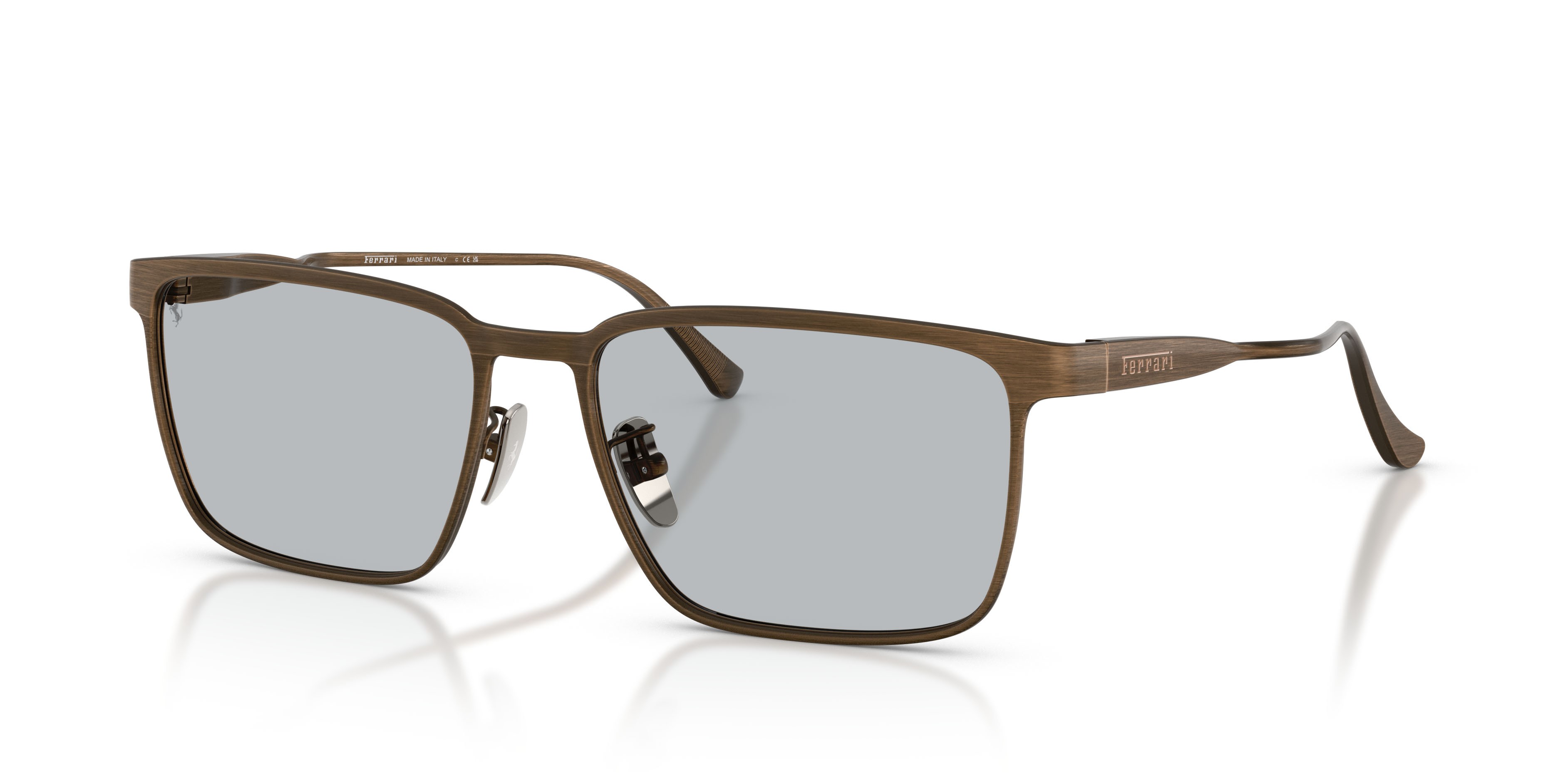 Occhiali da sole Ferrari FH 1033D (140/R5) colore grey/brown forma quadrato lenti grigio/cristallo