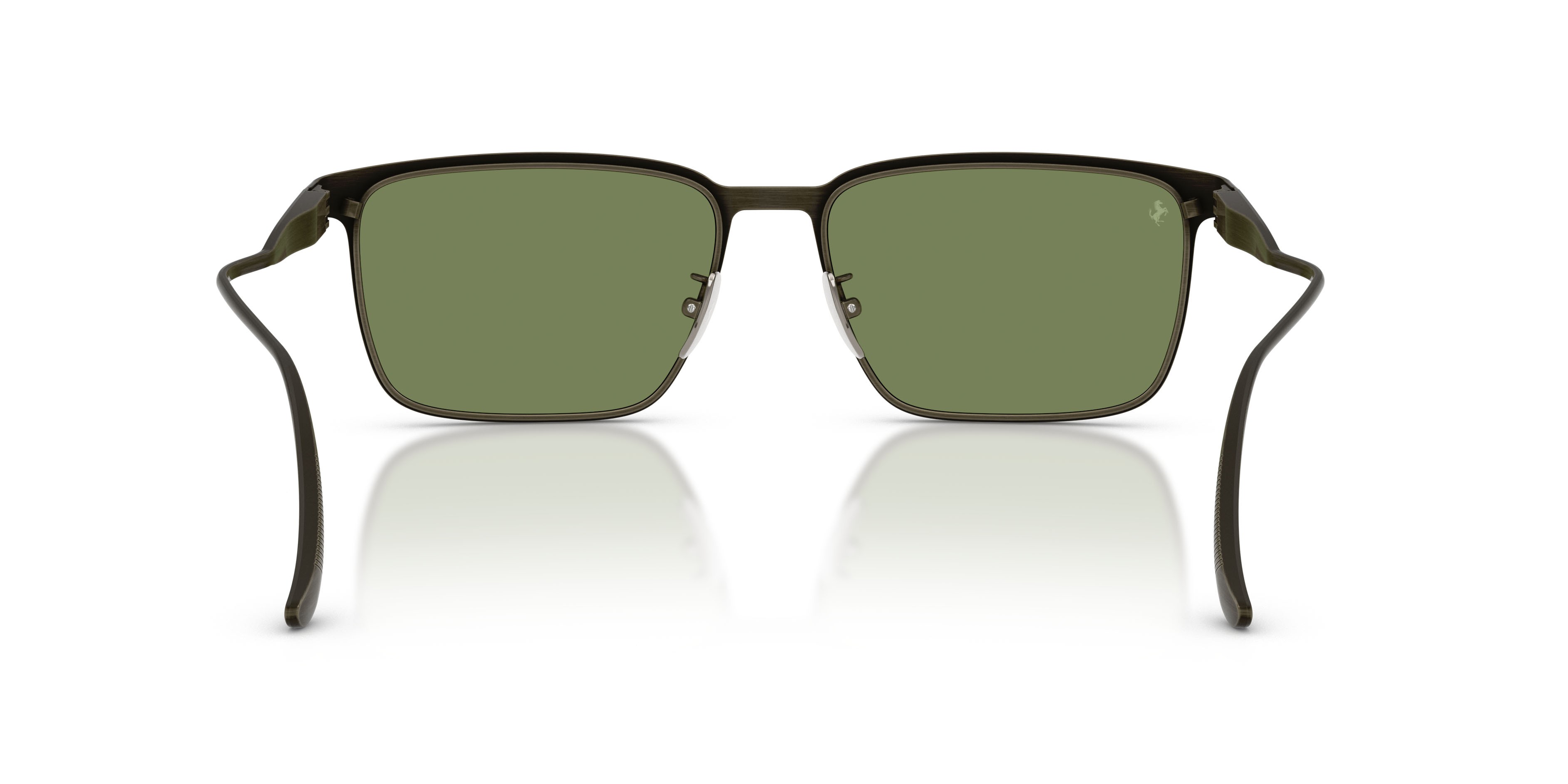 Occhiali da sole Ferrari FH 1033D (145/4E) colore grey brush forma quadrato lenti verde crystal
