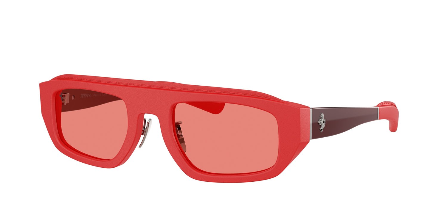 Occhiali da sole Ferrari FH 2010Q (719/84) colore rosso forma quadrato lenti rosso