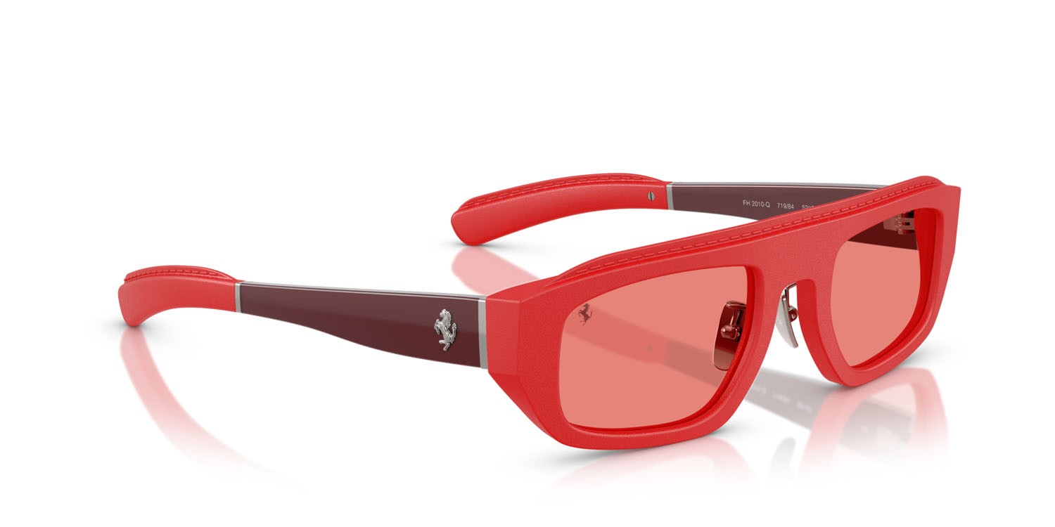 Occhiali da sole Ferrari FH 2010Q (719/84) colore rosso forma quadrato lenti rosso