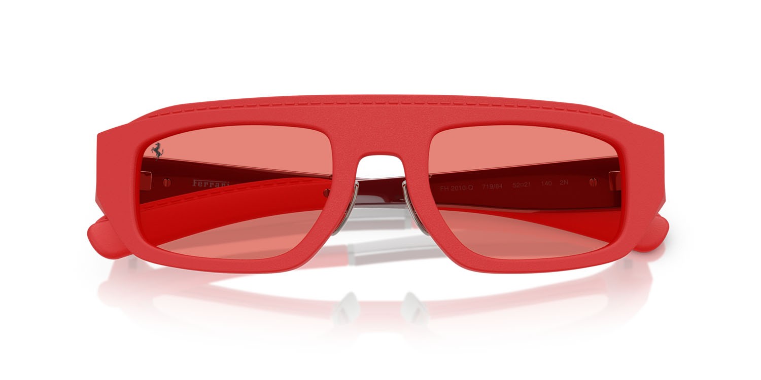 Occhiali da sole Ferrari FH 2010Q (719/84) colore rosso forma quadrato lenti rosso