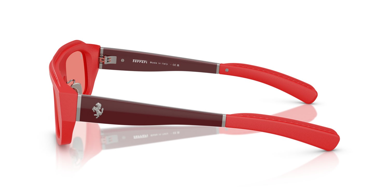 Occhiali da sole Ferrari FH 2010Q (719/84) colore rosso forma quadrato lenti rosso
