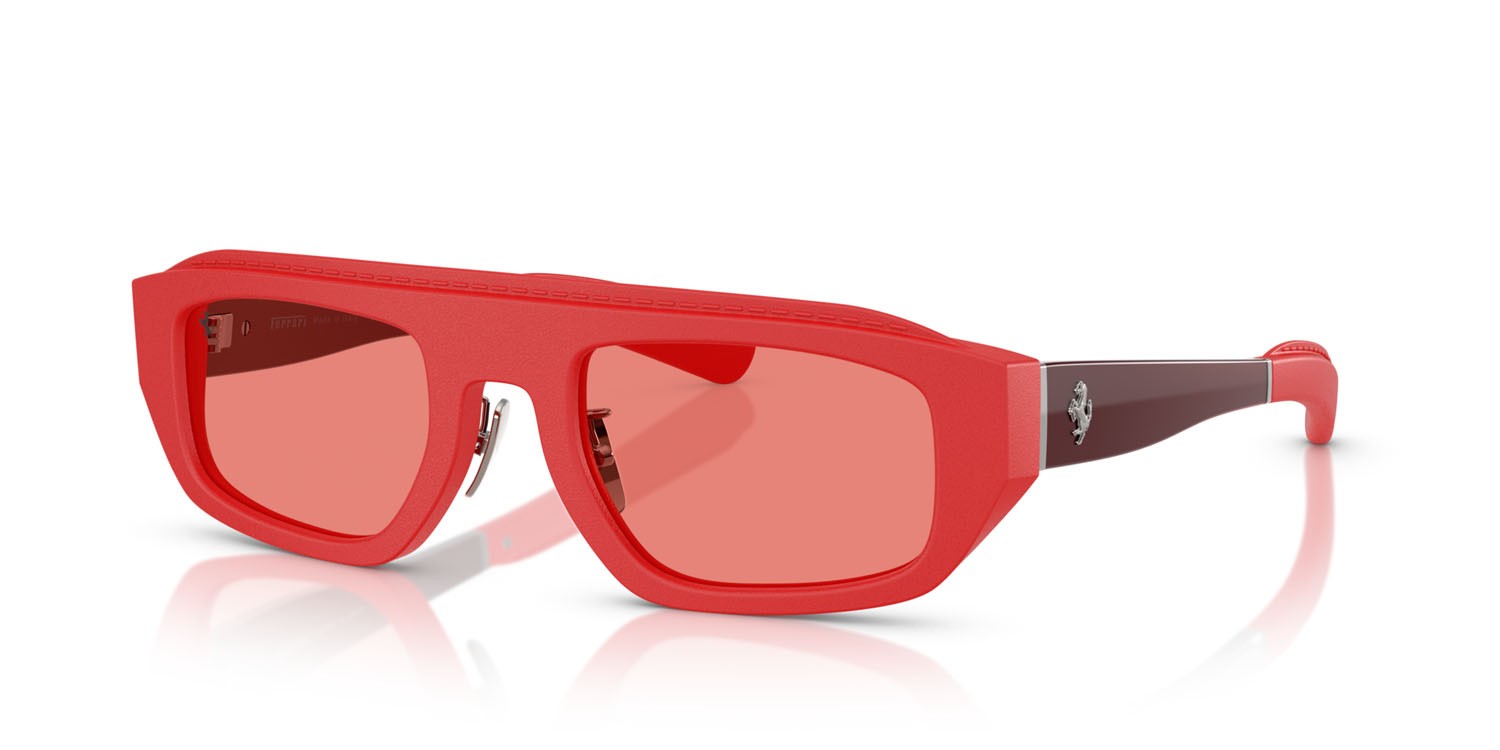 Occhiali da sole Ferrari FH 2010Q (719/84) colore rosso forma quadrato lenti rosso