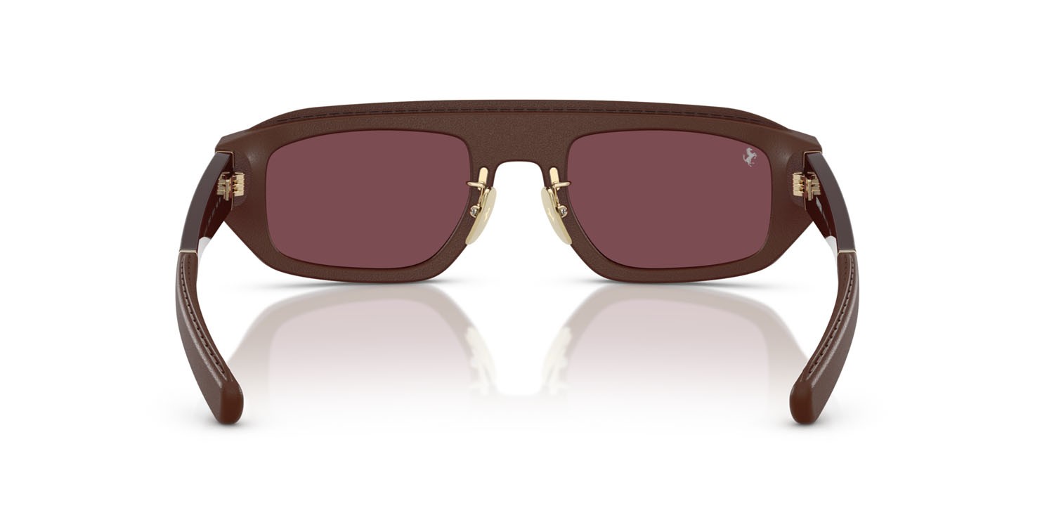 Occhiali da sole Ferrari FH 2010Q (729/1E) colore marrone forma quadrato lenti bordeaux