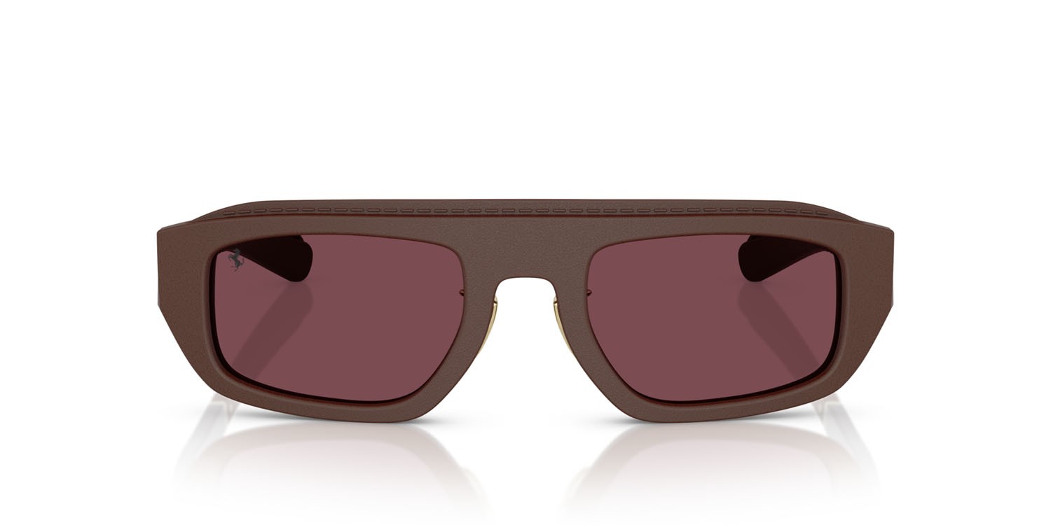 Occhiali da sole Ferrari FH 2010Q (729/1E) colore marrone forma quadrato lenti bordeaux