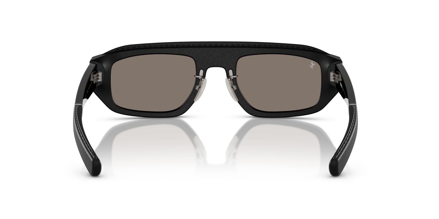 Occhiali da sole Ferrari FH 2010Q (730/6G) colore nero forma quadrato lenti argento a specchio