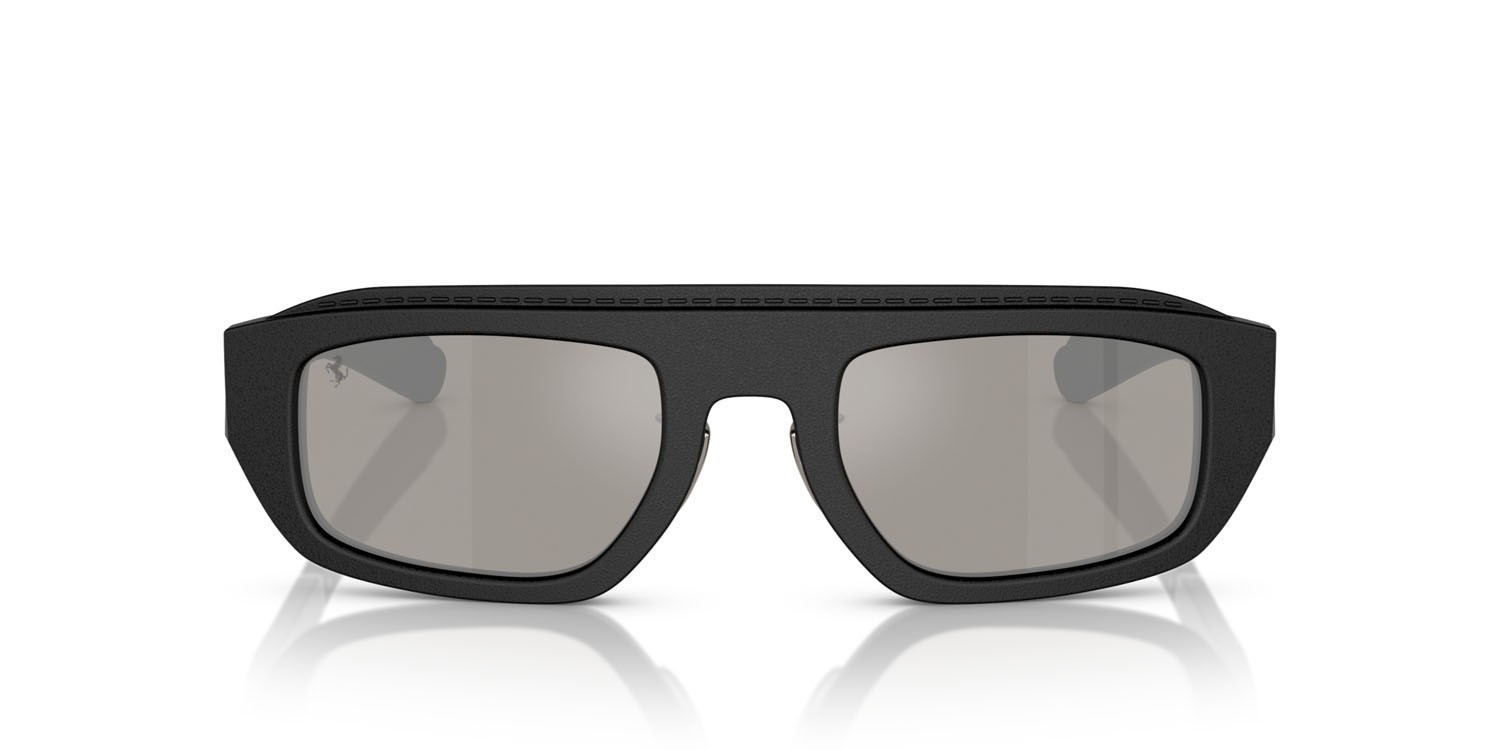 Occhiali da sole Ferrari FH 2010Q (730/6G) colore nero forma quadrato lenti argento a specchio