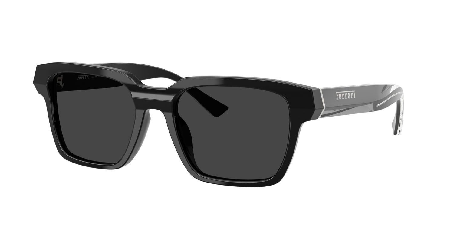 Occhiali da sole Ferrari FH 2011U (701/48) colore nero forma quadrato lenti polar grigio