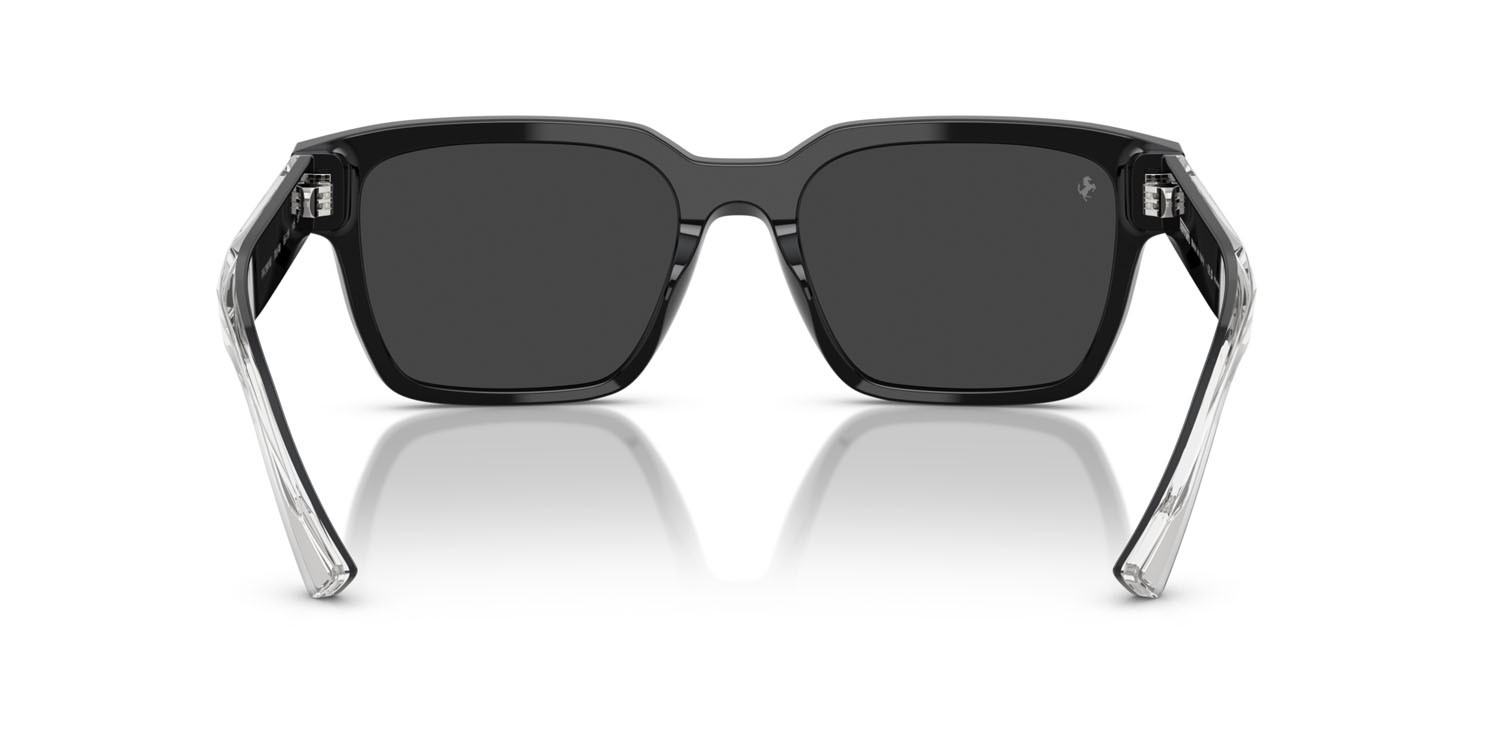 Occhiali da sole Ferrari FH 2011U (701/48) colore nero forma quadrato lenti polar grigio