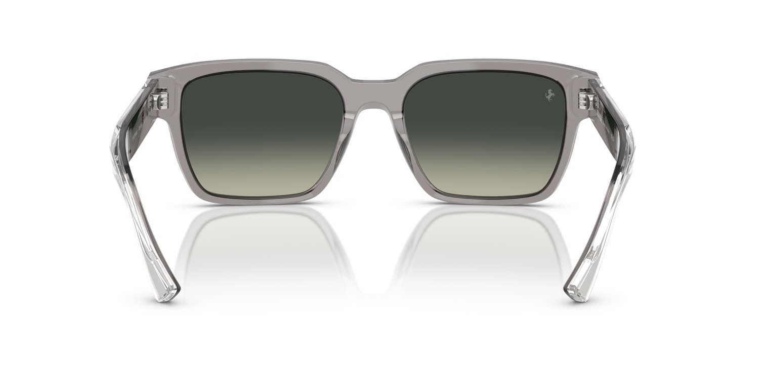 Occhiali da sole Ferrari FH 2011U (703/SG) colore grigio trasparente forma quadrato lenti grigio sfumato