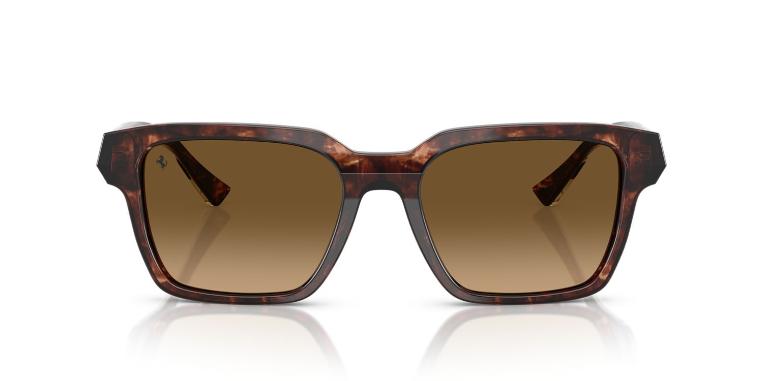 Occhiali da sole Ferrari FH 2011U (725/M2) colore havana caramello forma quadrato lenti marrone sfumato