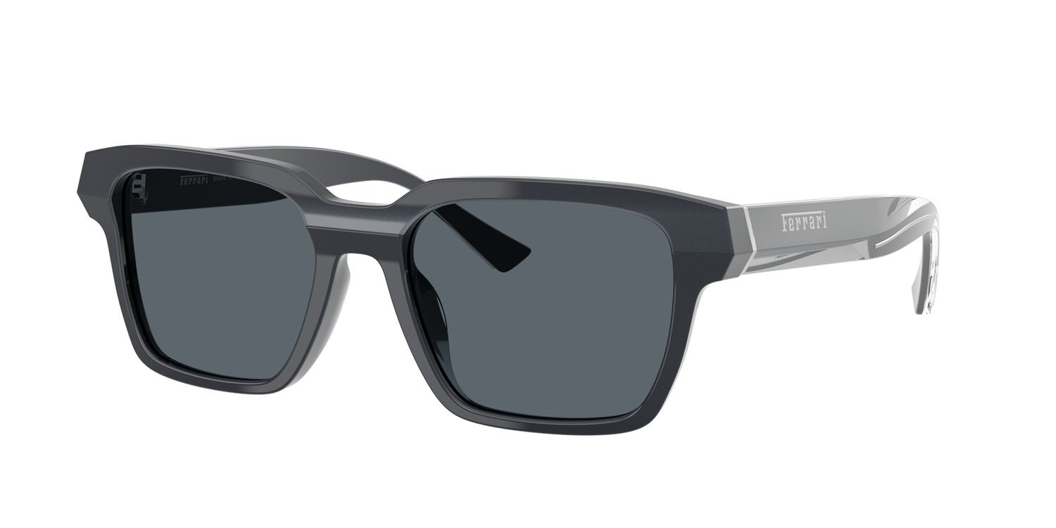Occhiali da sole Ferrari FH 2011U (726/R5) colore grigio iridescente forma quadrato lenti grigio
