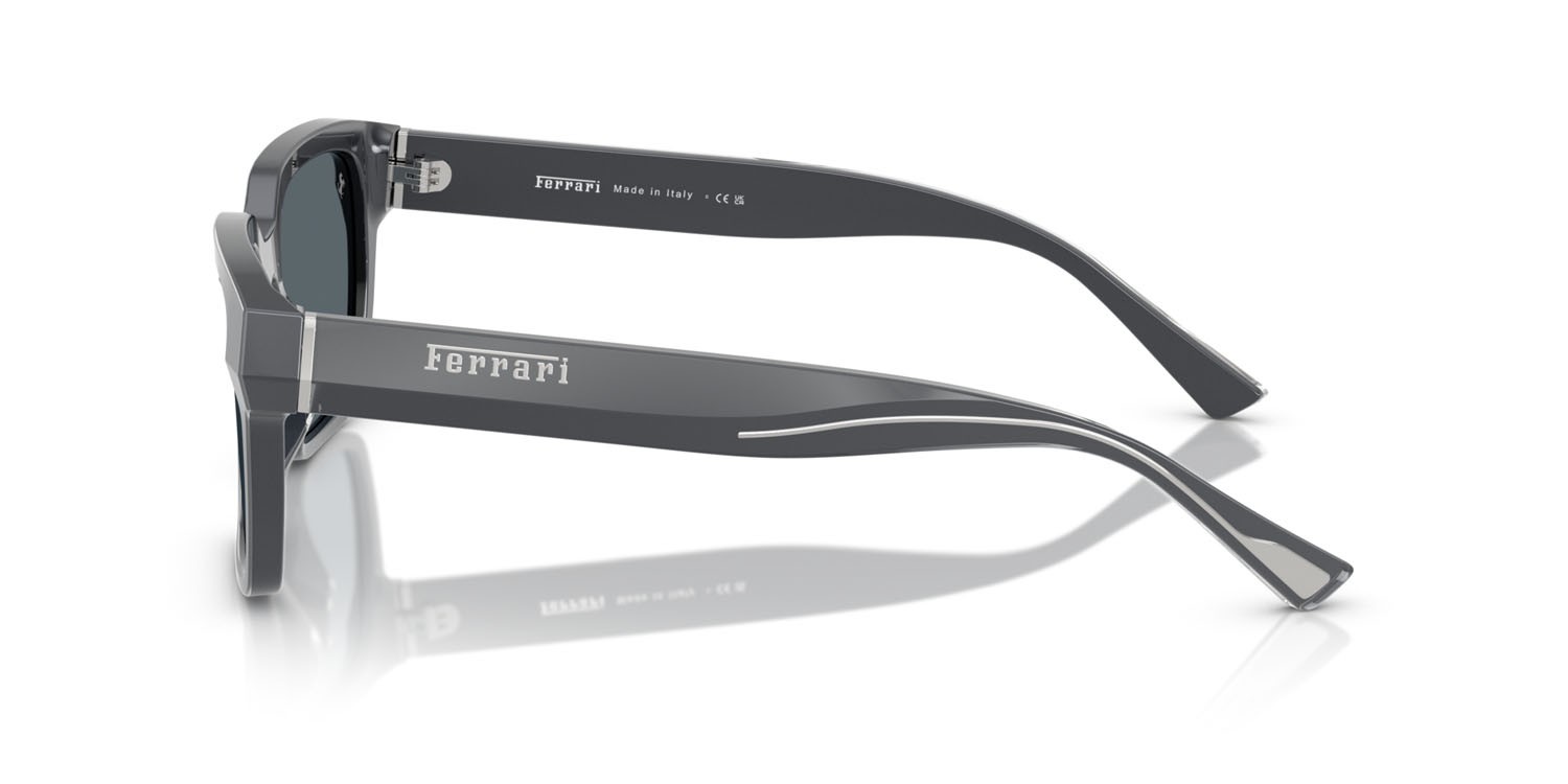 Occhiali da sole Ferrari FH 2011U (726/R5) colore grigio iridescente forma quadrato lenti grigio