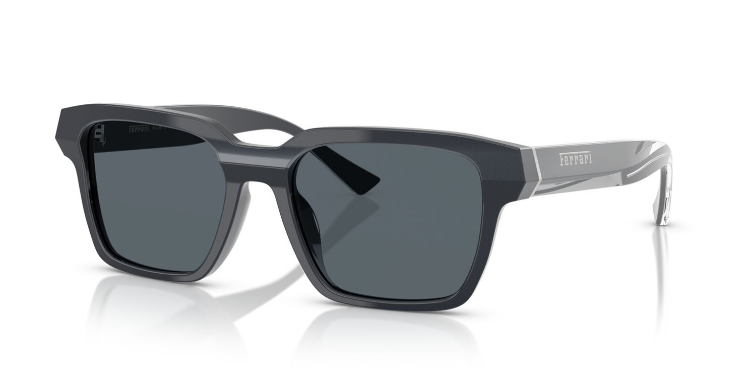 Occhiali da sole Ferrari FH 2011U (726/R5) colore grigio iridescente forma quadrato lenti grigio