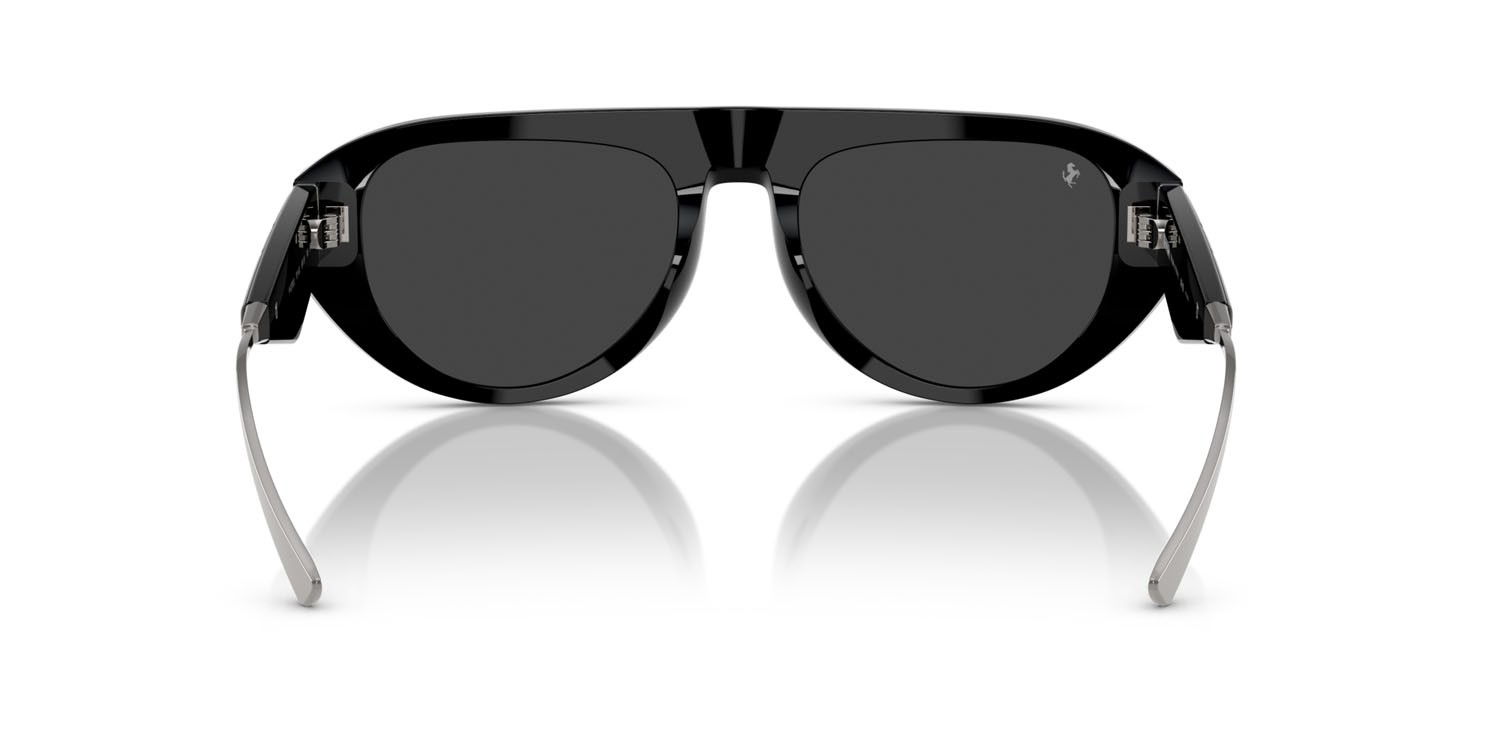 Occhiali da sole Ferrari FH 2012U (701/48) colore nero forma aviator lenti polar grigio
