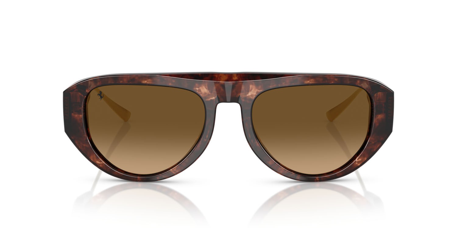 Occhiali da sole Ferrari FH 2012U (725/M2) colore caramello havana forma aviator lenti polarizzata marrone sfumato