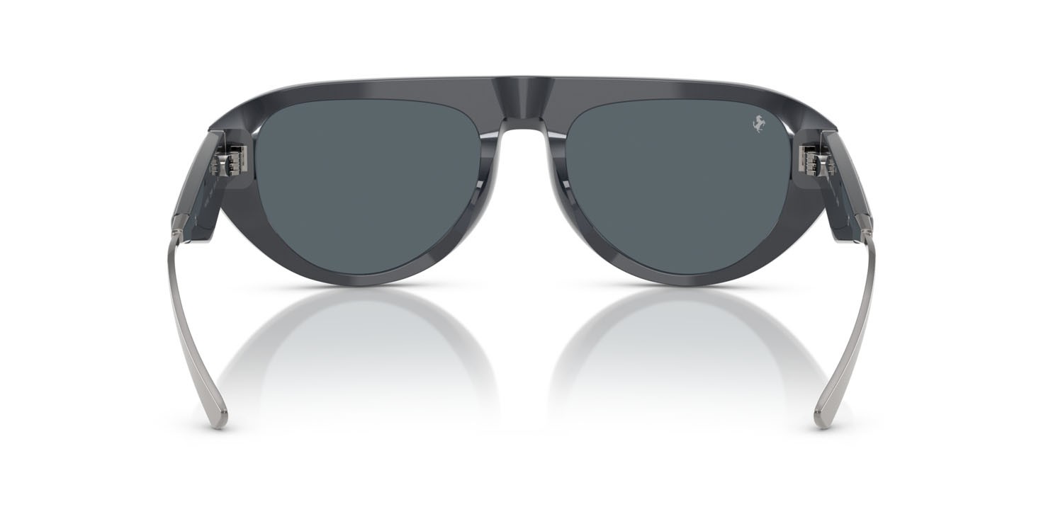 Occhiali da sole Ferrari FH 2012U (726/R5) colore grigio iridescente forma aviator lenti grigio