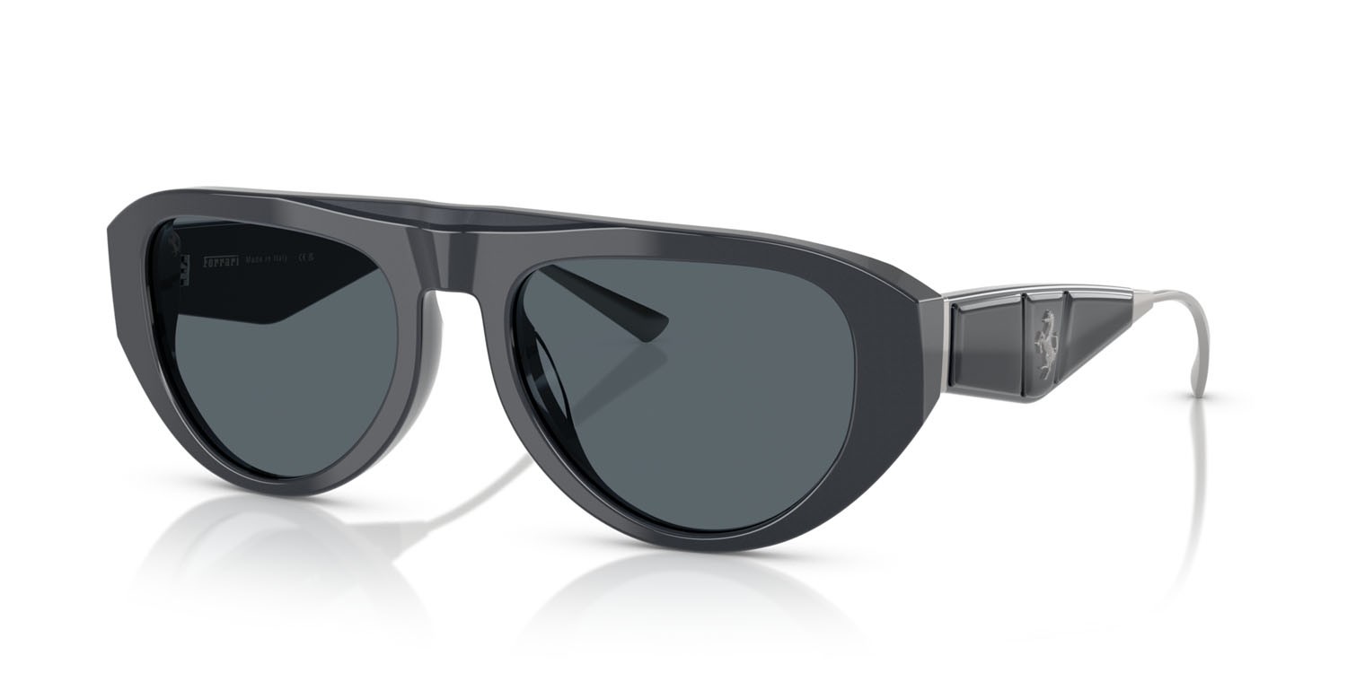 Occhiali da sole Ferrari FH 2012U (726/R5) colore grigio iridescente forma aviator lenti grigio