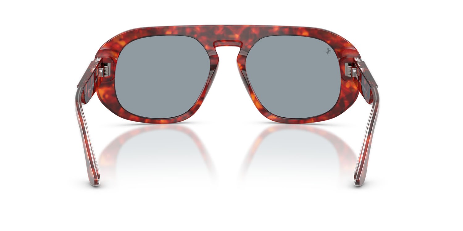 Occhiali da sole Ferrari FH 2014U (734/S2) colore tartarugato marrone forma quadrato lenti polarizzata blu