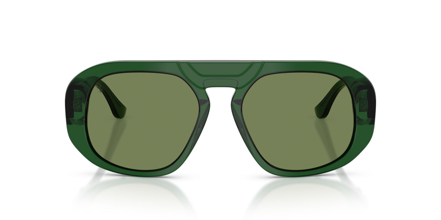 Occhiali da sole Ferrari FH 2014U (735/4E) colore verde scuro forma quadrato lenti verde