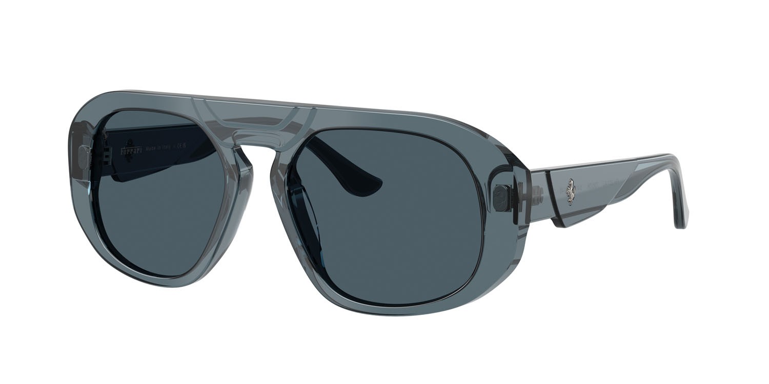 Occhiali da sole Ferrari FH 2014U (736/56) colore oceano forma quadrato lenti azzurro