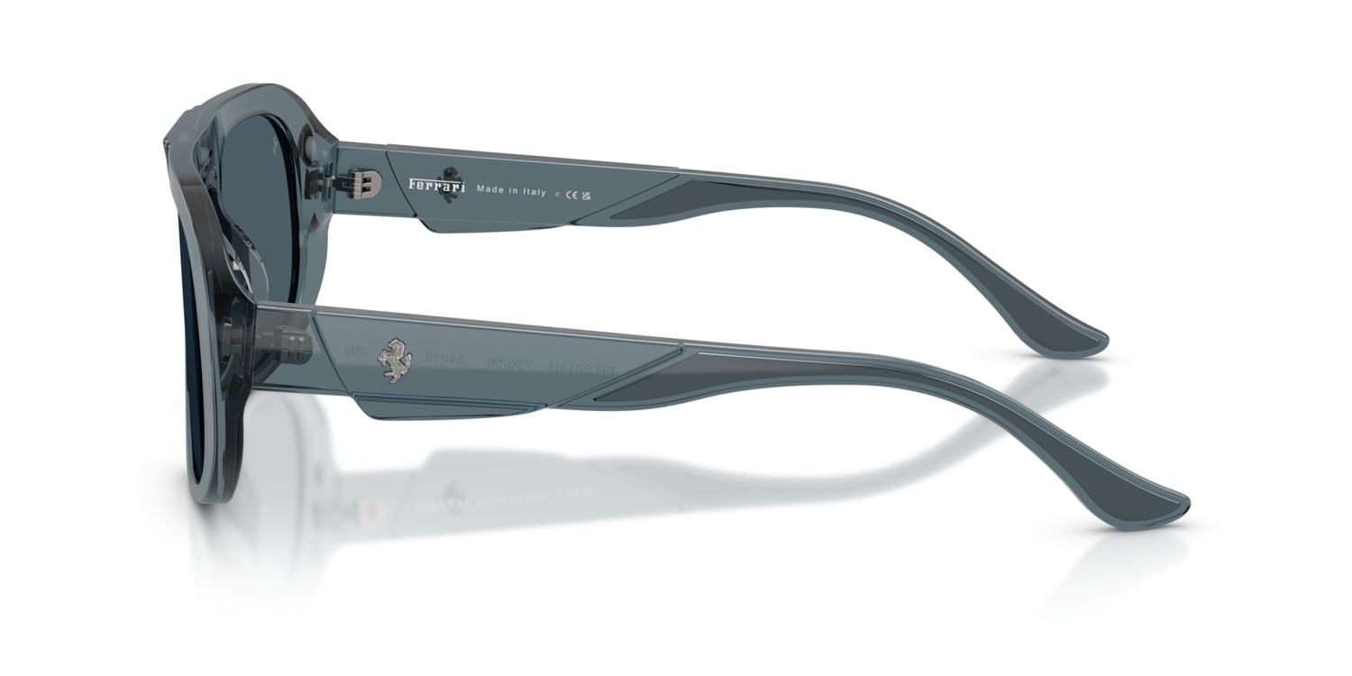 Occhiali da sole Ferrari FH 2014U (736/56) colore oceano forma quadrato lenti azzurro