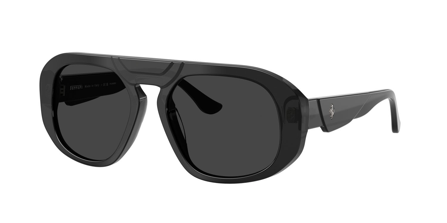 Occhiali da sole Ferrari FH 2014U (737/48) colore nero forma quadrato lenti polar nera