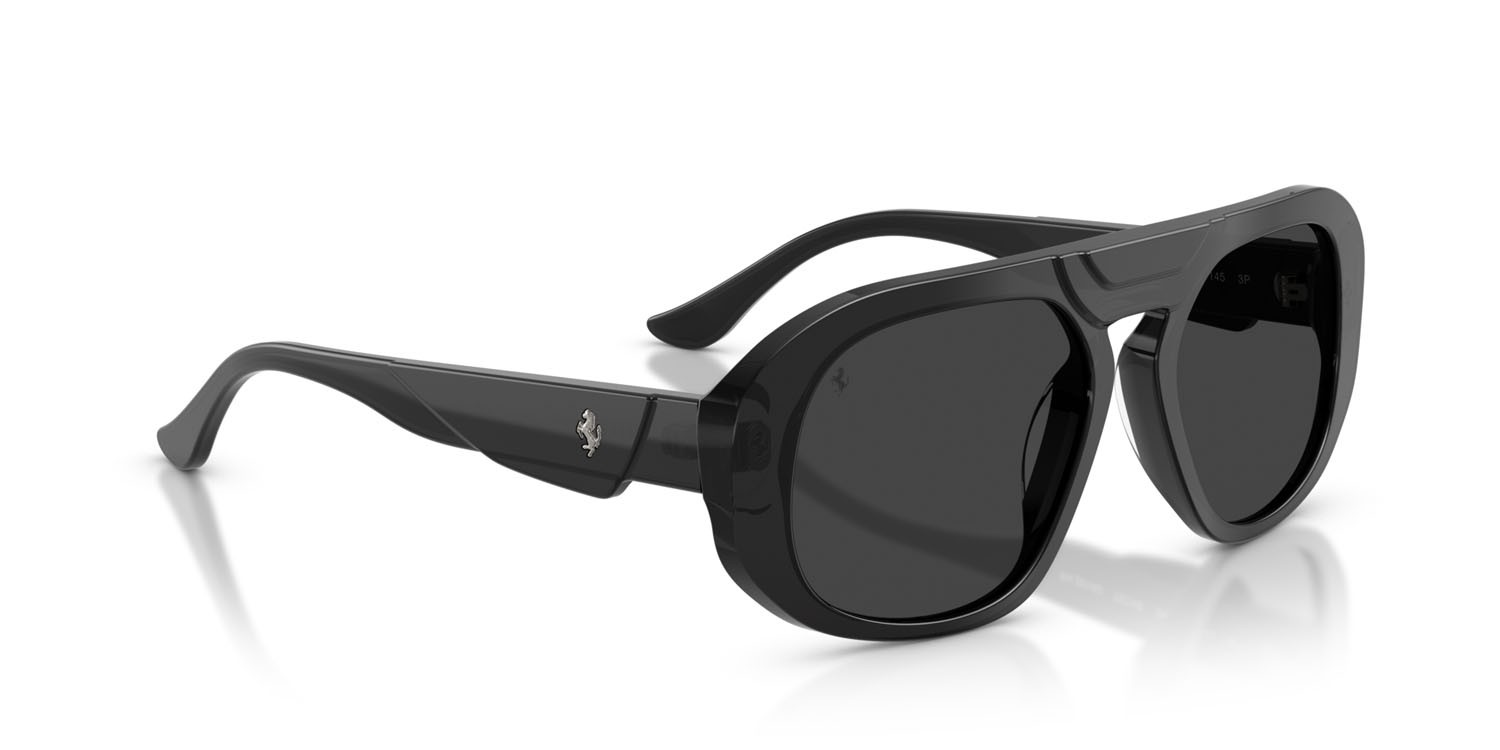Occhiali da sole Ferrari FH 2014U (737/48) colore nero forma quadrato lenti polar nera
