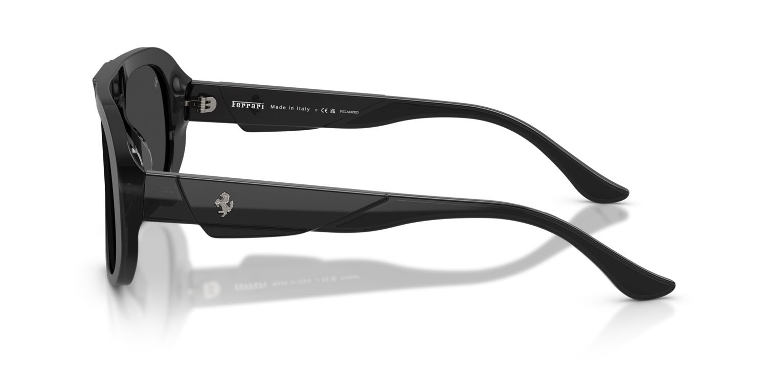 Occhiali da sole Ferrari FH 2014U (737/48) colore nero forma quadrato lenti polar nera
