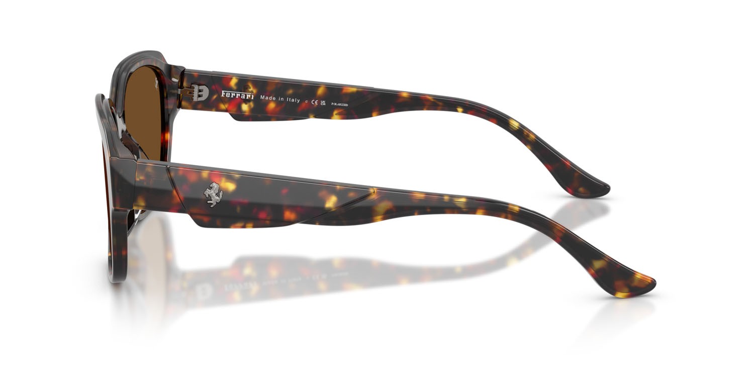 Occhiali da sole Ferrari FH 2016D (731/57) colore tartarugato giallo forma quadrato lenti polarizzata marrone