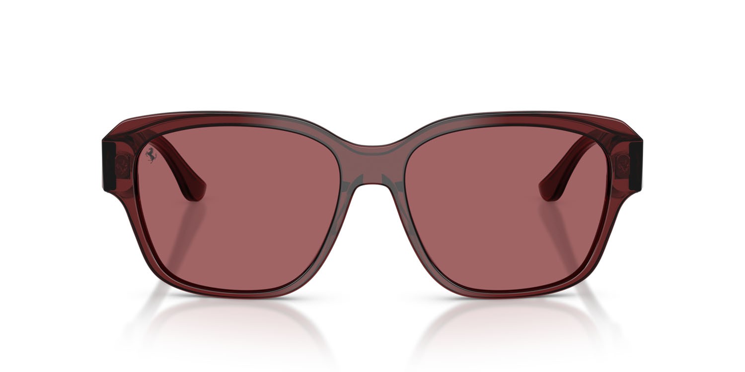 Occhiali da sole Ferrari FH 2016D (732/AF) colore bordeaux forma quadrato lenti polarizzata viola