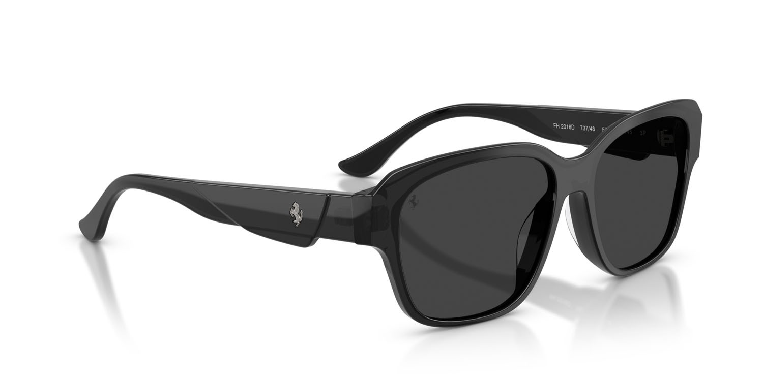 Occhiali da sole Ferrari FH 2016D (737/48) colore nero forma quadrato lenti polarizzata nero