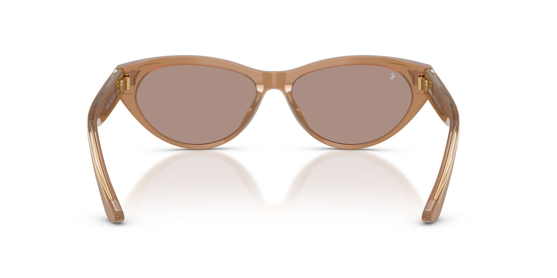 Occhiali da sole Ferrari FH 2020U (755/4Q) colore marrone chiaro perlato forma cat eye lenti marrone