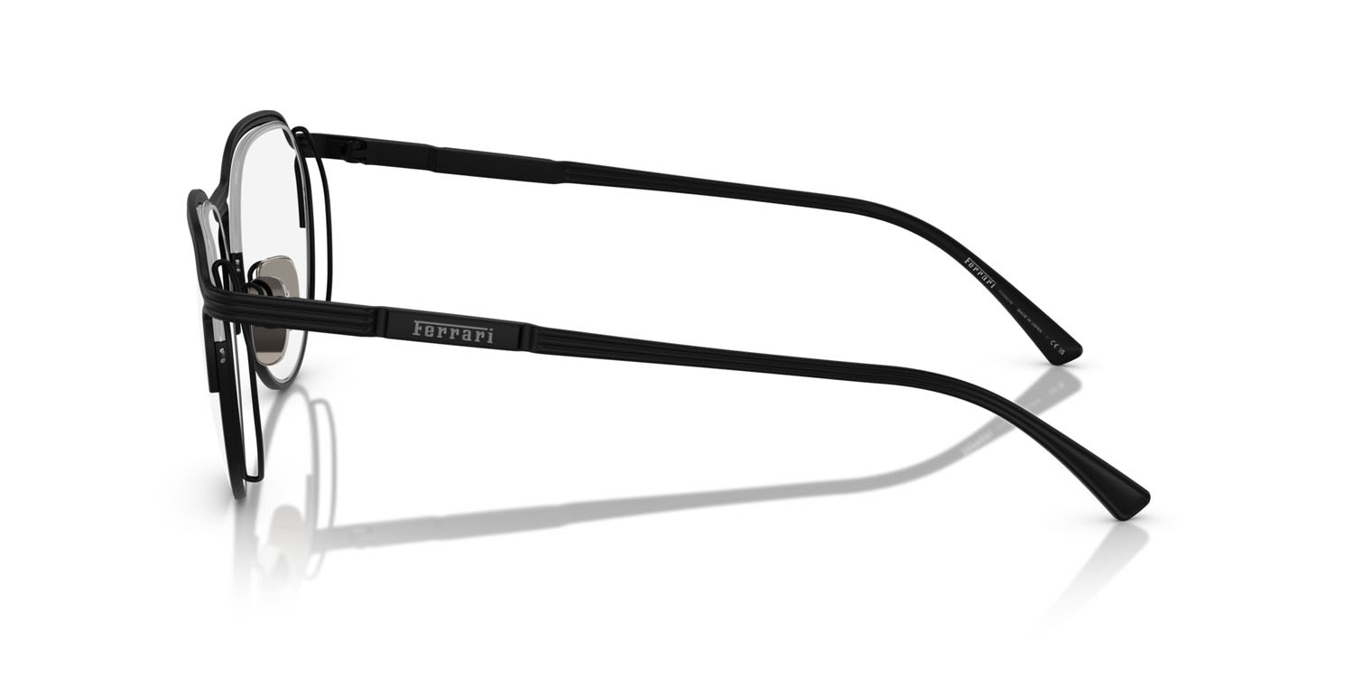 Occhiali da vista Ferrari FH 3004T (301) colore nero opaco forma ovale lenti lente demo