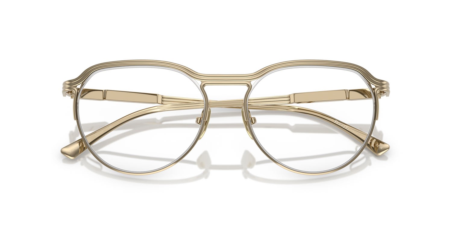 Occhiali da vista Ferrari FH 3004T (302) colore oro pallido forma ovale lenti lente demo